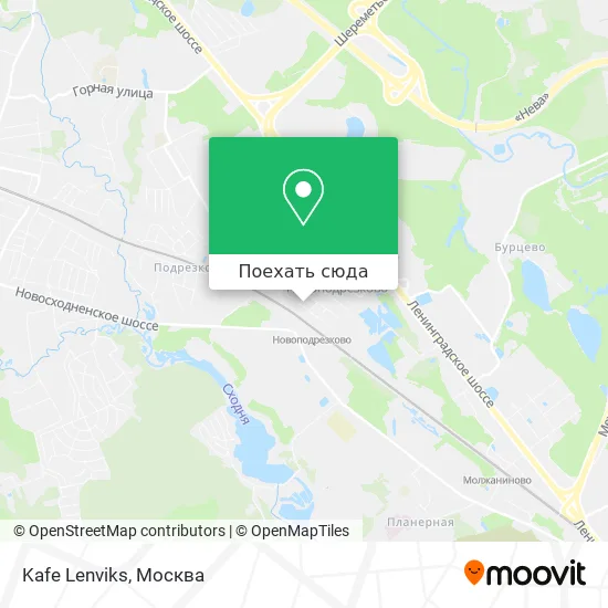 Карта Kafe Lenviks