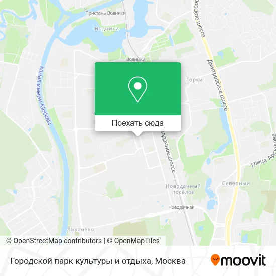 Карта Городской парк культуры и отдыха
