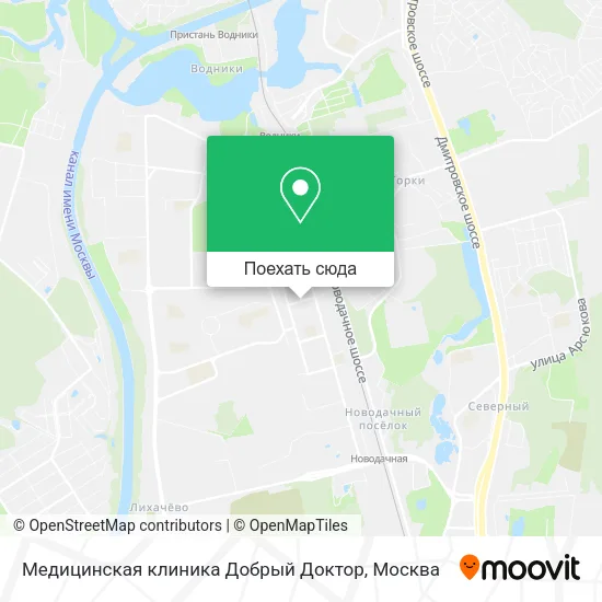 Карта Медицинская клиника Добрый Доктор