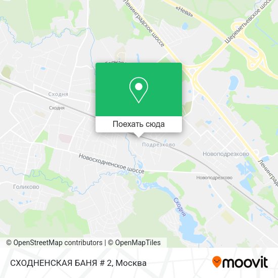 Карта СХОДНЕНСКАЯ БАНЯ # 2