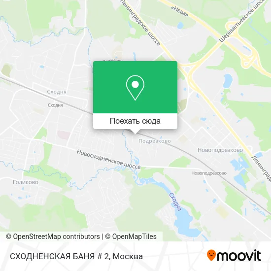 Карта СХОДНЕНСКАЯ БАНЯ # 2