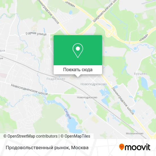 Карта Продовольственный рынок