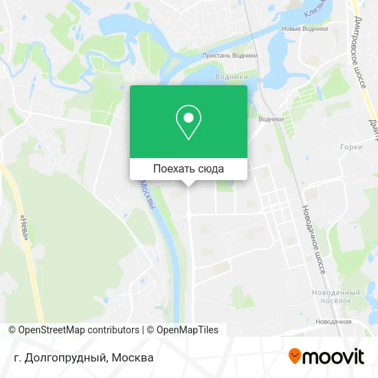 Карта г. Долгопрудный