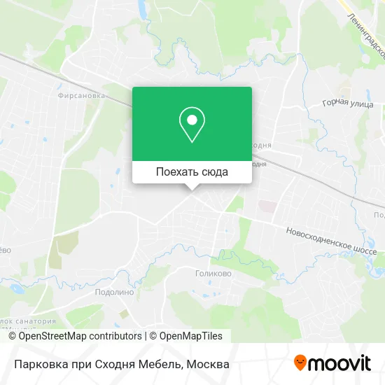 Карта Парковка при Сходня Мебель