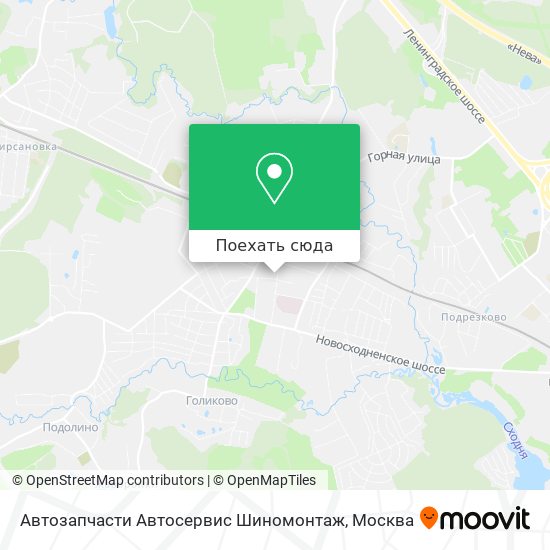 Карта Автозапчасти Автосервис Шиномонтаж
