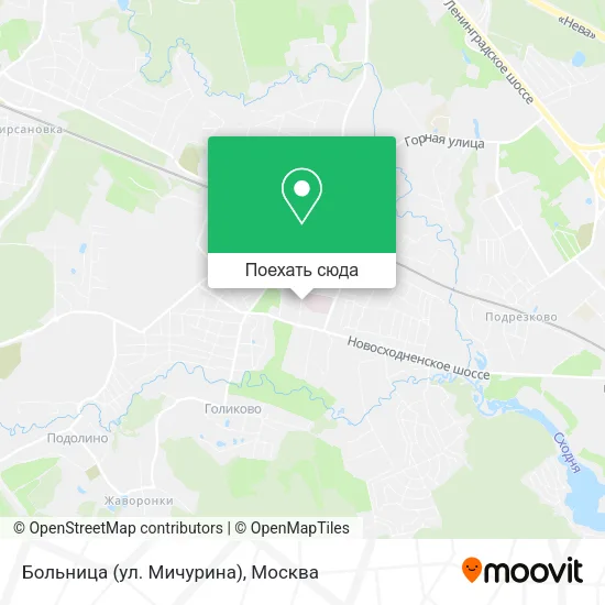 Карта Больница (ул. Мичурина)