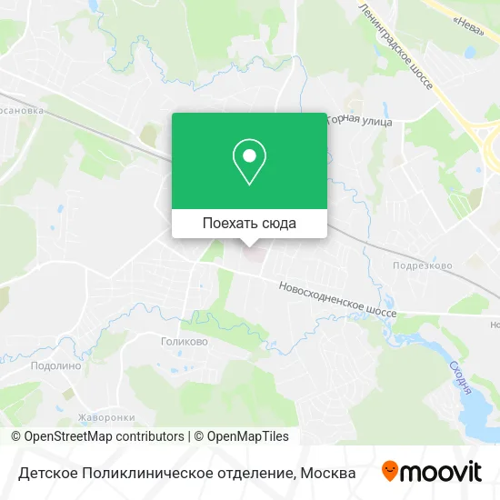 Карта Детское Поликлиническое отделение