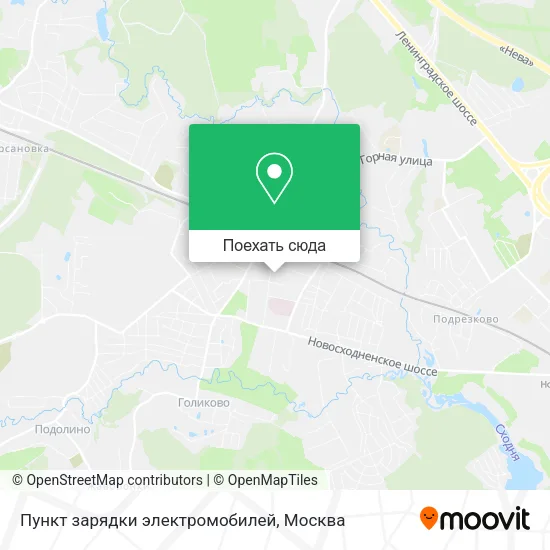 Карта Пункт зарядки электромобилей