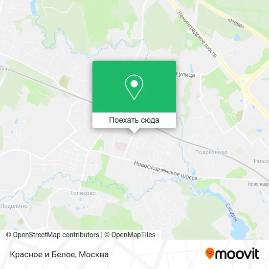 Карта Красное и Белое