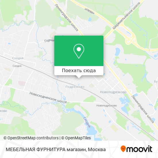 Москва подрезково карта