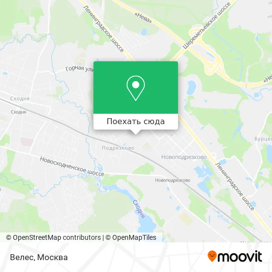 Карта Велес