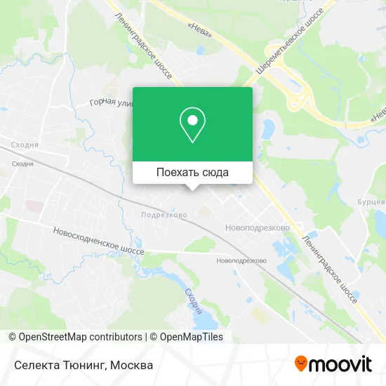 Карта Селекта Тюнинг