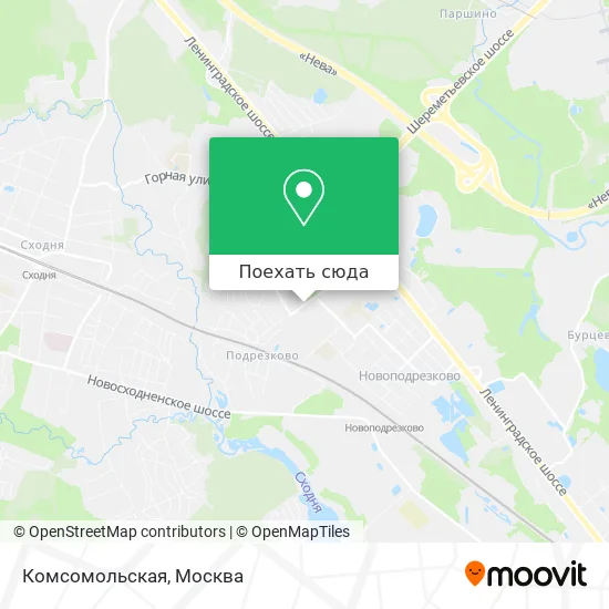 Карта Комсомольская