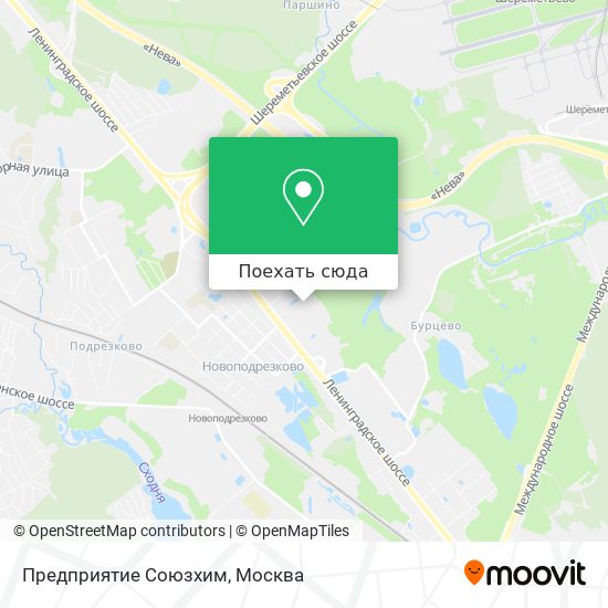 Карта Предприятие Союзхим
