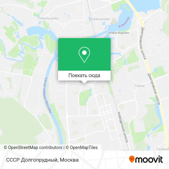 Карта СССР Долгопрудный