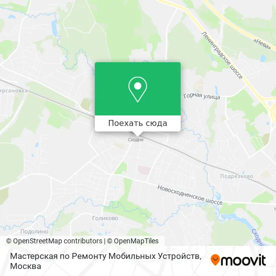 Карта Мастерская по Ремонту Мобильных Устройств