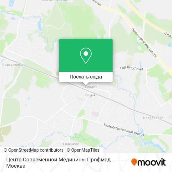 Карта Центр Современной Медицины Профмед