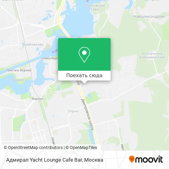 Карта Адмирал Yacht Lounge Cafe Bar