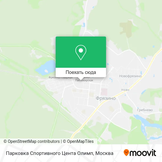 Карта Парковка Спортивного Цента Олимп