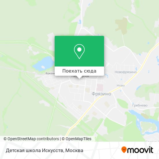 Карта Детская школа Искусств