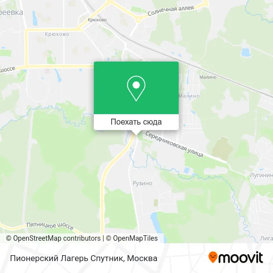 Карта Пионерский Лагерь Спутник