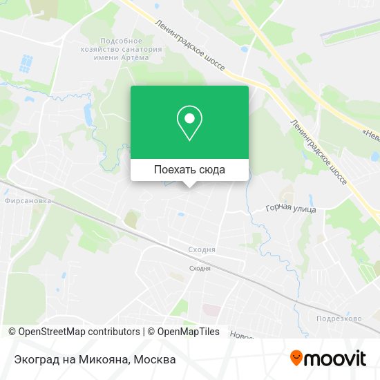 Карта Экоград на Микояна