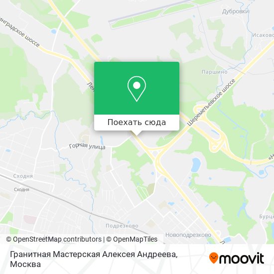 Карта Гранитная Мастерская Алексея Андреева