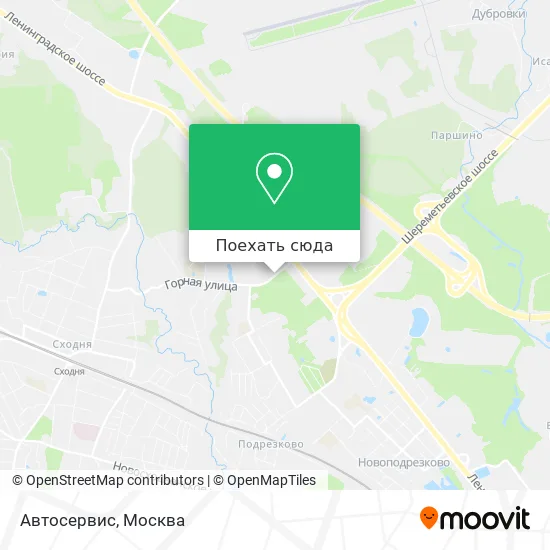 Карта Автосервис