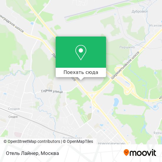 Карта Отель Лайнер
