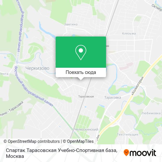 Карта Спартак Тарасовская Учебно-Спортивная база