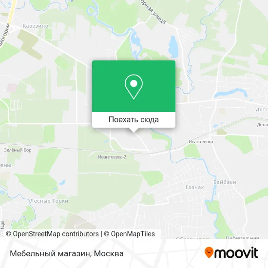 Карта Мебельный магазин