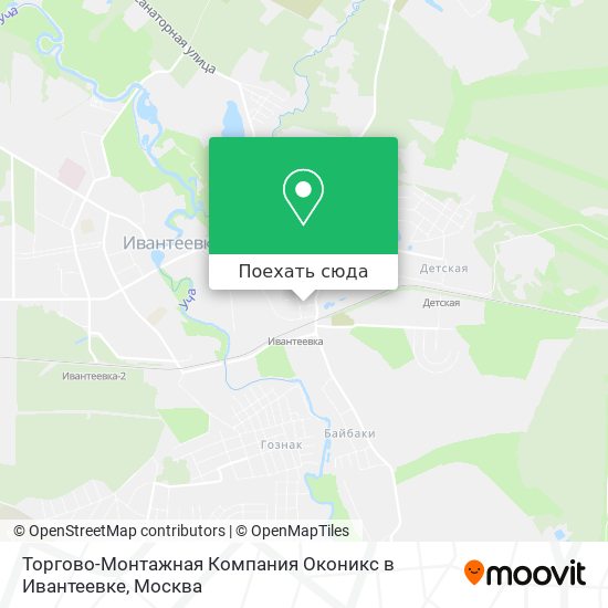 Карта Торгово-Монтажная Компания Оконикс в Ивантеевке