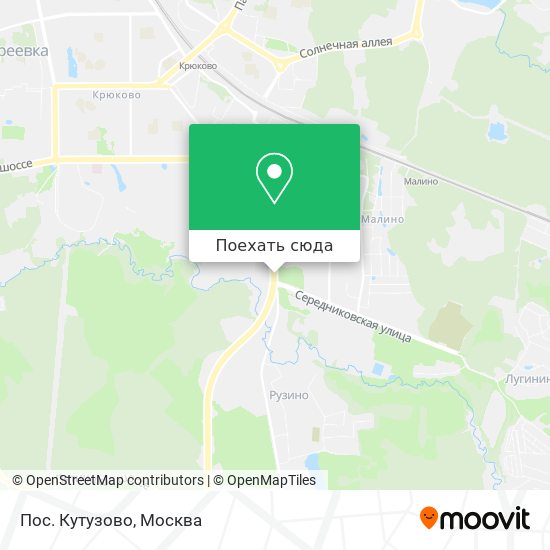 Карта Пос. Кутузово