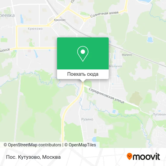 Карта Пос. Кутузово