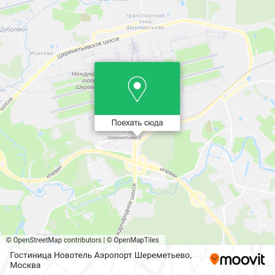 Карта Гостиница Новотель Аэропорт Шереметьево