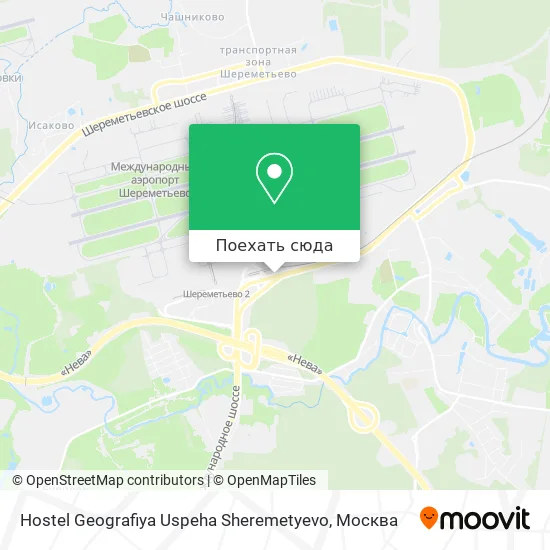 Карта Hostel Geografiya Uspeha Sheremetyevo