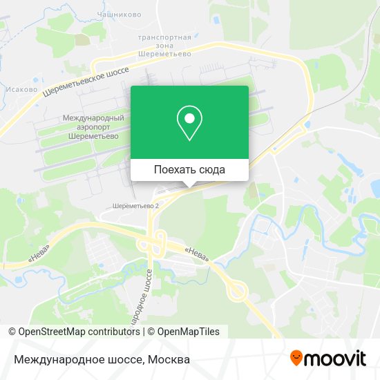 Карта Международное шоссе