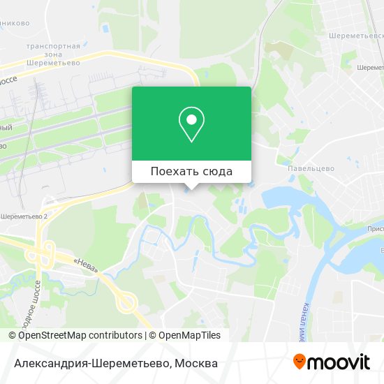 Карта Александрия-Шереметьево