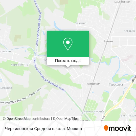 Карта Черкизовская Средняя школа