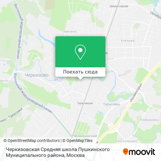 Карта Черкизовская Средняя школа Пушкинского Муниципального района