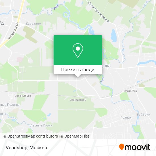 Карта Vendshop