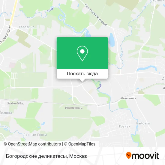 Карта Богородские деликатесы