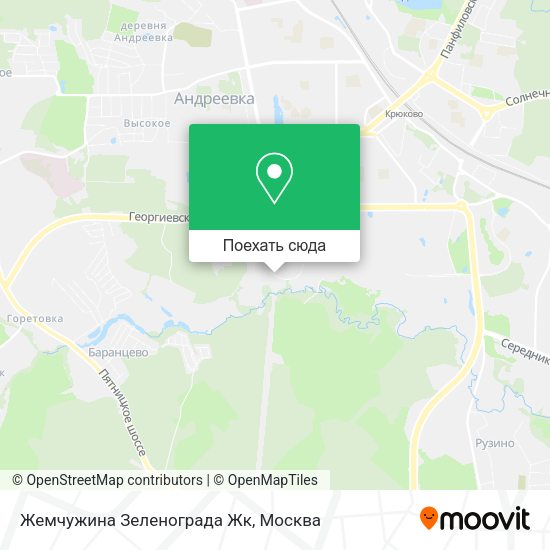 Карта Жемчужина Зеленограда Жк