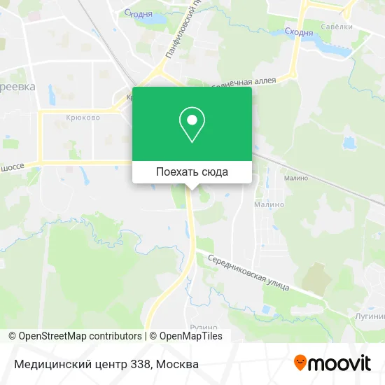 Карта Медицинский центр 338