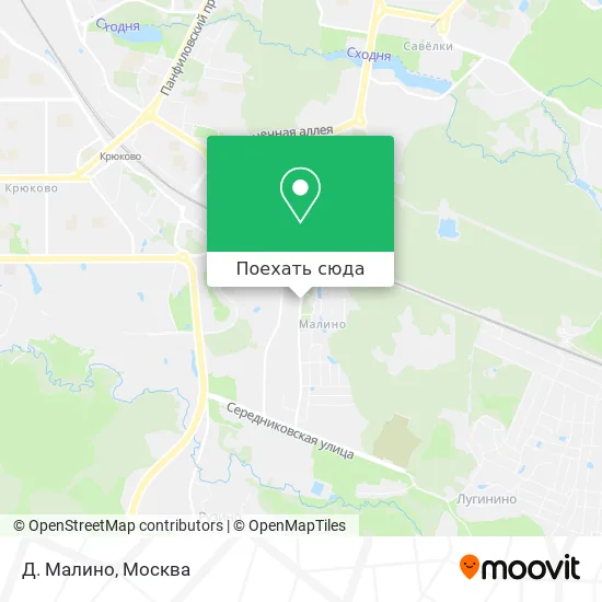 Карта Д. Малино