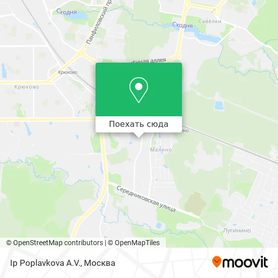 Карта Ip Poplavkova A.V.