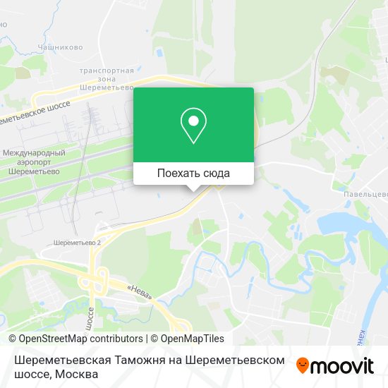 Карта Шереметьевская Таможня на Шереметьевском шоссе