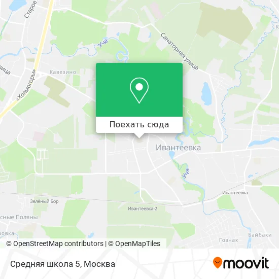 Карта Средняя школа 5