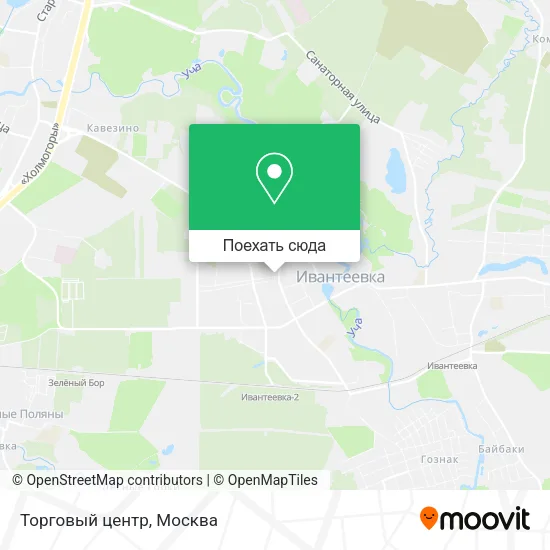 Карта Торговый центр