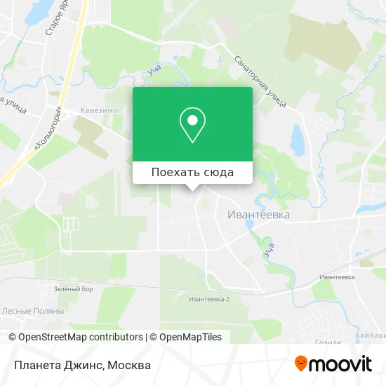 Карта Планета Джинс